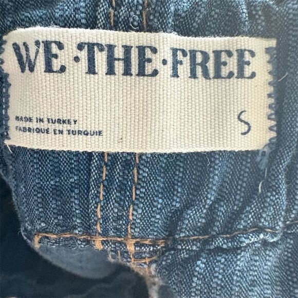Free People We The Free Angelo Denim Pull-On Jeans Blue Size S - Picture 8 of 9